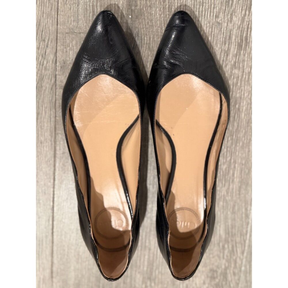 Chloe Laurena Scalloped Pointed-Toe Ballet Flats 38.5 - Picture 8 of 10